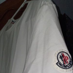 Large All White Moncler T-Shirt